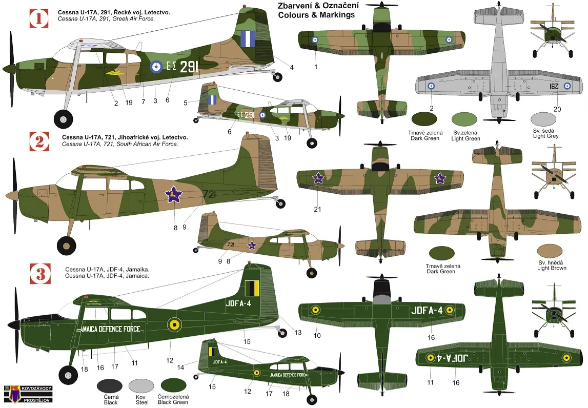 Kovozavody Prostejov KPM0231 Cessna U-17A Skywagon 1/72 – zdjęcie 2