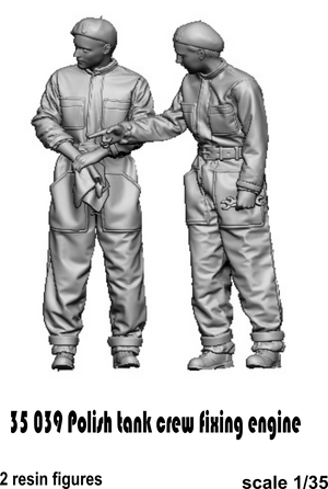 Glowel Miniatures 35039 Polish tank crew fixing engine 1/35