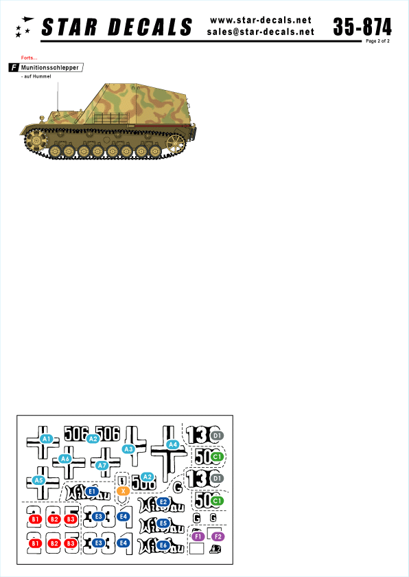 Star Decals 35-874 German Tanks in Hungary 1945 2 1/35 – imagen 2