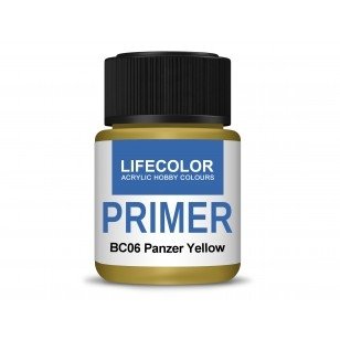 Lifecolor BC06 Acrylic Primer Panzer Yellow 22ml – immagine 2