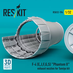 RESKIT RSU32-0196 F-4 (E, J, F, G, S) &amp;quot;Phantom II&amp;quot; exhaust nozzles for Tamiya kit (3D Printed) 1/32 – zdjęcie 4