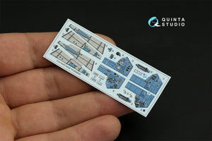 Quinta Studio QD48320 Su-30SM 3D-Printed &amp;amp; coloured Interior on decal paper (GWH) 1/48 – immagine 6