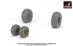 Armory Models AW35302 SH-60 Seahawk wheels w/ weighted tires 1/35 – imagen 4