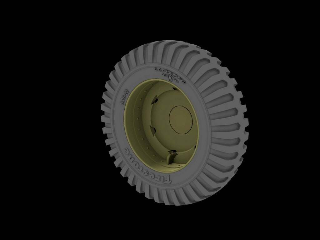 Panzer Art RE35-525 Front road wheels for M3 “Half Track” (Firestone) 1/35 – imagen 2