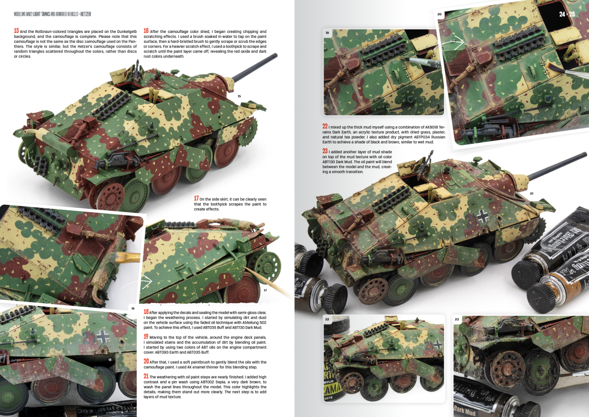 AK Interactive AK130020 MODELING WW2 LIGHT TANKS AND ARMORED VEHICLES (EN) – Bild 3