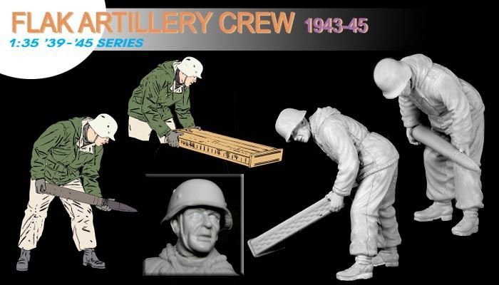 Dragon 6275 Flak Artillery Crew(Winter1943-45) 1/35 – imagen 4
