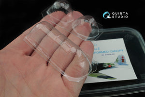 Quinta Studio QC48017 Su-2 vacuformed clear canopy (for Zvezda kit) 1/48 – imagen 8