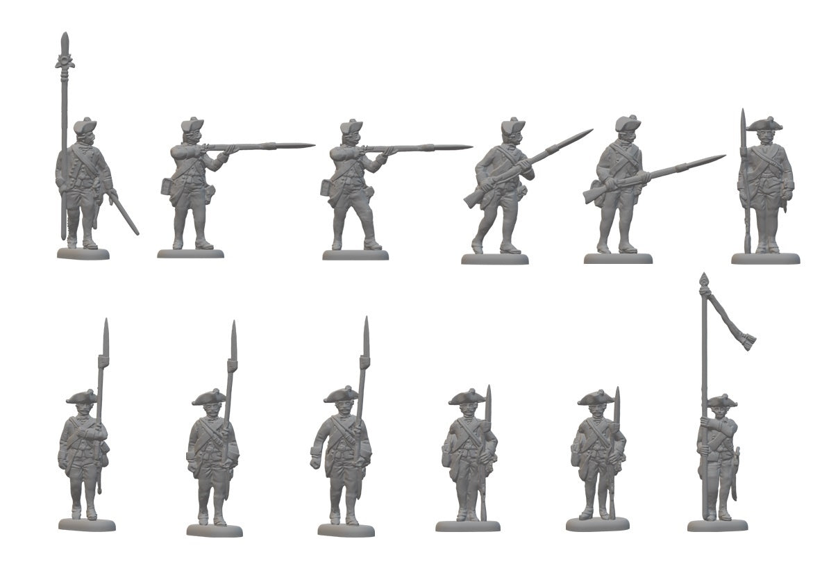 Hat 8349 American War of Independence - Hessian Musketeers (48 Figures) 1/72