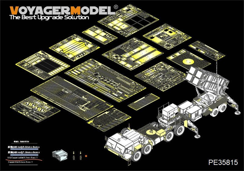 Maquette Voyager PE35815 Système SAM Patriot américain moderne avec tracteur M983 (pour TRUMPETER 01021+01022/AFV 35S87) 1/35 
