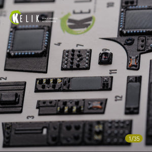 KELIK K35026 AH-64D Apache interior 3D decals for Meng kit 1/35 – immagine 5