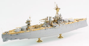 Pontos 35023FB USS BB-34 New York 1944 Kit de détails (avec pont bleu teck, canons, résine, photodécoupe) – image 3