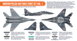 Hataka HTK-CS17 ORANGE LINE – Modern Polish Air Force paint set vol. 1 6x17ml – immagine 3