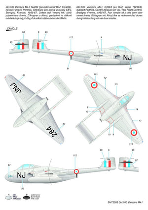 Special Hobby 72383 DH.100 Vampire Mk. I &amp;#39;RAF, RAAF and Armée de l&amp;#39;Air&amp;#39; 1/72 – zdjęcie 4