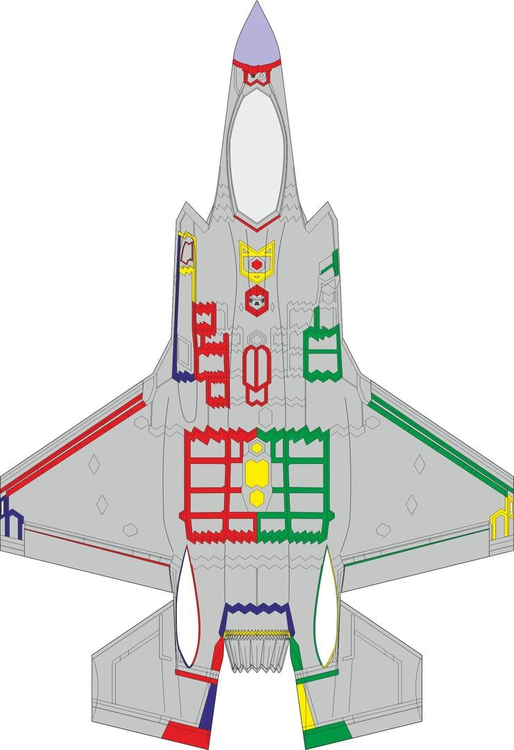 Eduard CX654 F-35A RAM panels early Tamiya 1/72 – imagen 2