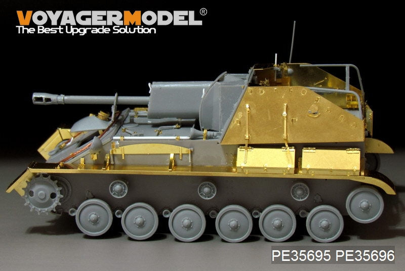 Garde-boues de canon automoteurs russes SU-76 de la Seconde Guerre mondiale, modèle Voyager PE35696, pour MiniArt 35053 au 1/35  – image 3