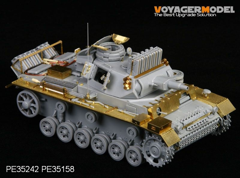 Voyager Model PE35242 WWII German Pz.Kpfw.III Ausf.N sPz.Abt 501 Afrika For DRAGON 6431 1/35 – imagen 7