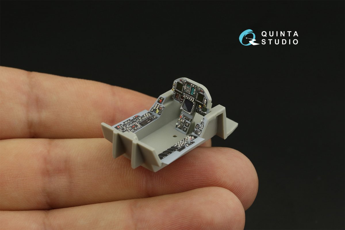 Quinta Studio QDS-48279 F/A-18C early 3D-Printed &amp;amp; coloured Interior on decal paper (HobbyBoss)(Small version) 1/48 – imagen 10