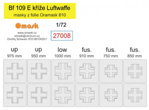 Omask 27008 Bf 109 E krize Luftwaffe 1/72