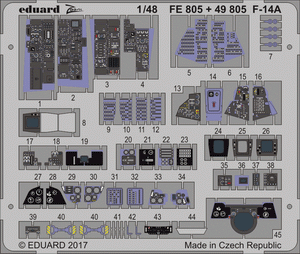 Eduard FE805 F-14A TAMIYA 1/48