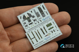 Quinta Studio QD48303 Harrier Gr.1/Gr.3 Early 3D-Printed &amp;amp; coloured Interior on decal paper (Kinetic) 1/48 – immagine 2