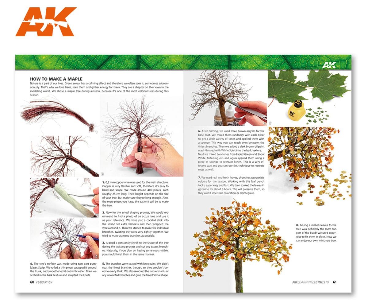 AK Interactive AK295 AK LEARNING 10: MASTERING VEGETATION IN MODELING – zdjęcie 5