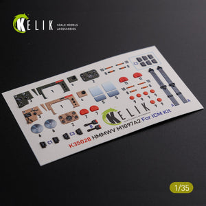 KELIK K35028 HMMWV M1097 3D Decal for ICM kit 1/35