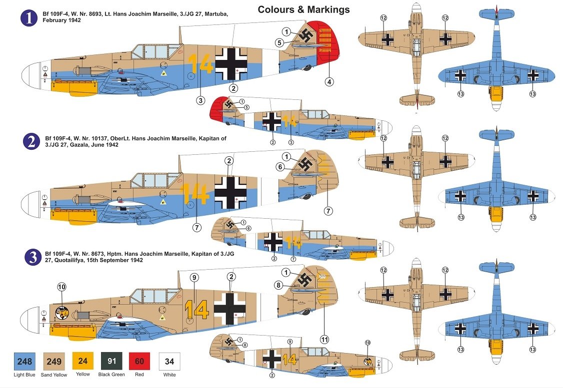 AZ Model AZ7800 Bf 109F-4 „H.J.Marseille“ 1/72 – Bild 2