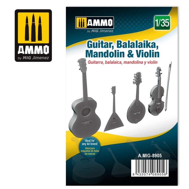 Munitions de Mig 8905 Guitare, Balalaika, Mandoline &amp; Violon 1/35