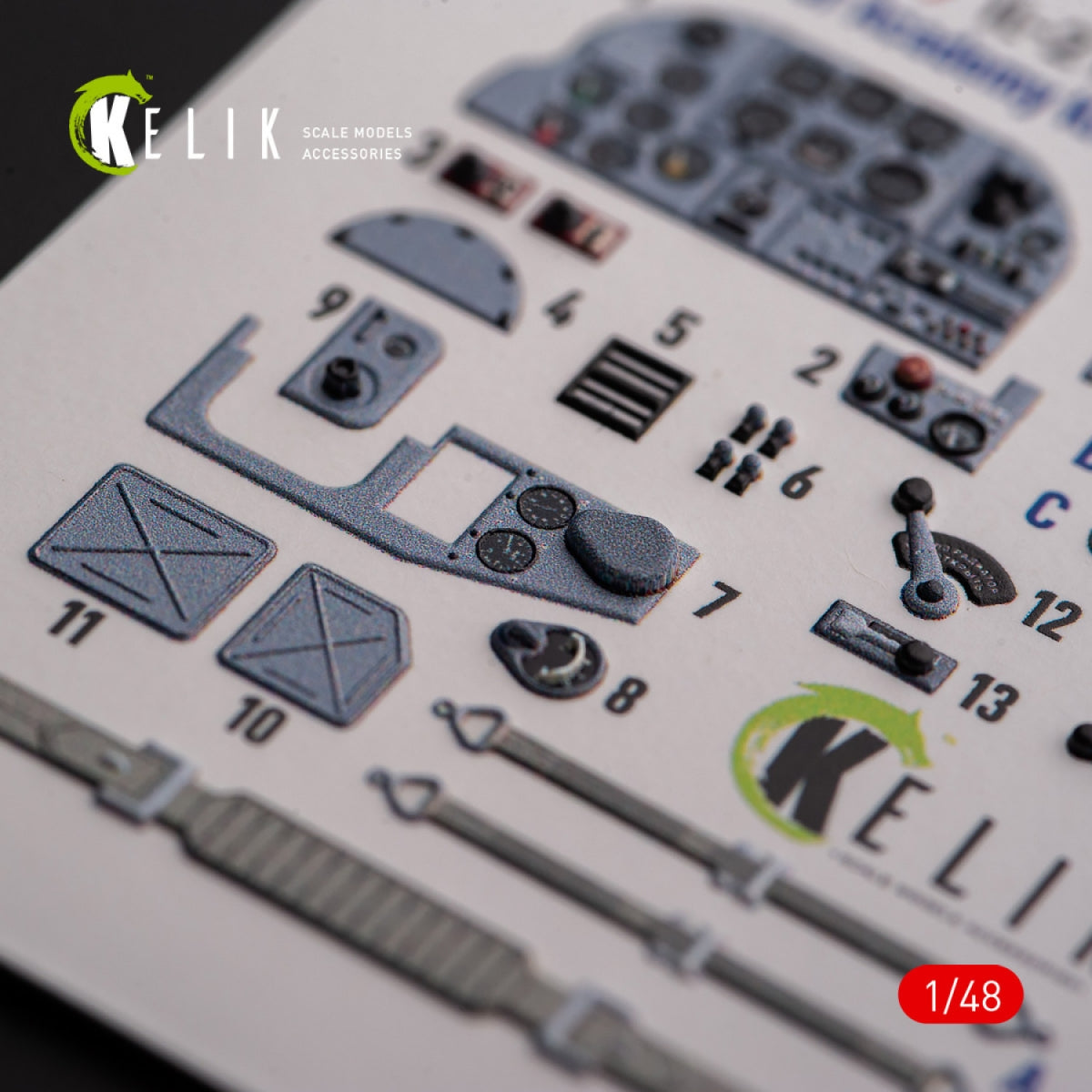 KELIK K48109 IL-2M3 - interior 3D decals for Academy/Accurate Miniatures kit 1/48 – imagen 4