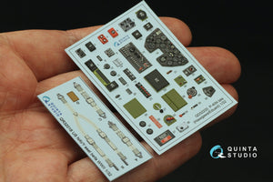Quinta Studio QD32220 P-40N late 3D-Printed coloured Interior on decal paper (Hasegawa/Eduard) 1/32 – imagen 3