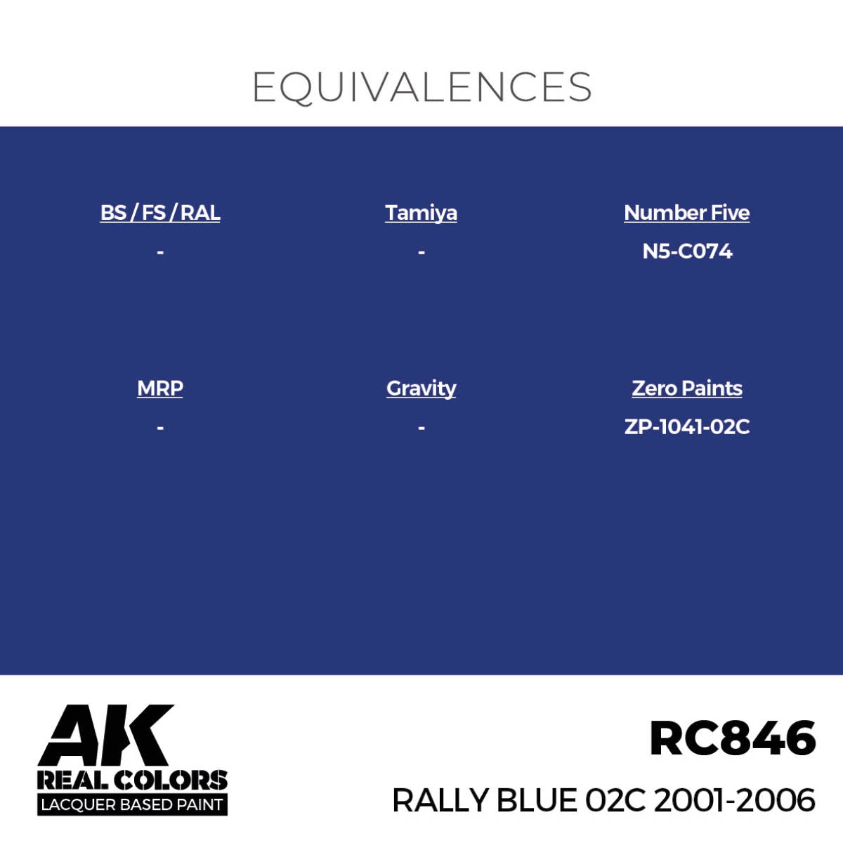 AK Interactive RC846 Rally Blue 02C 2001-2006 17 ml – zdjęcie 3