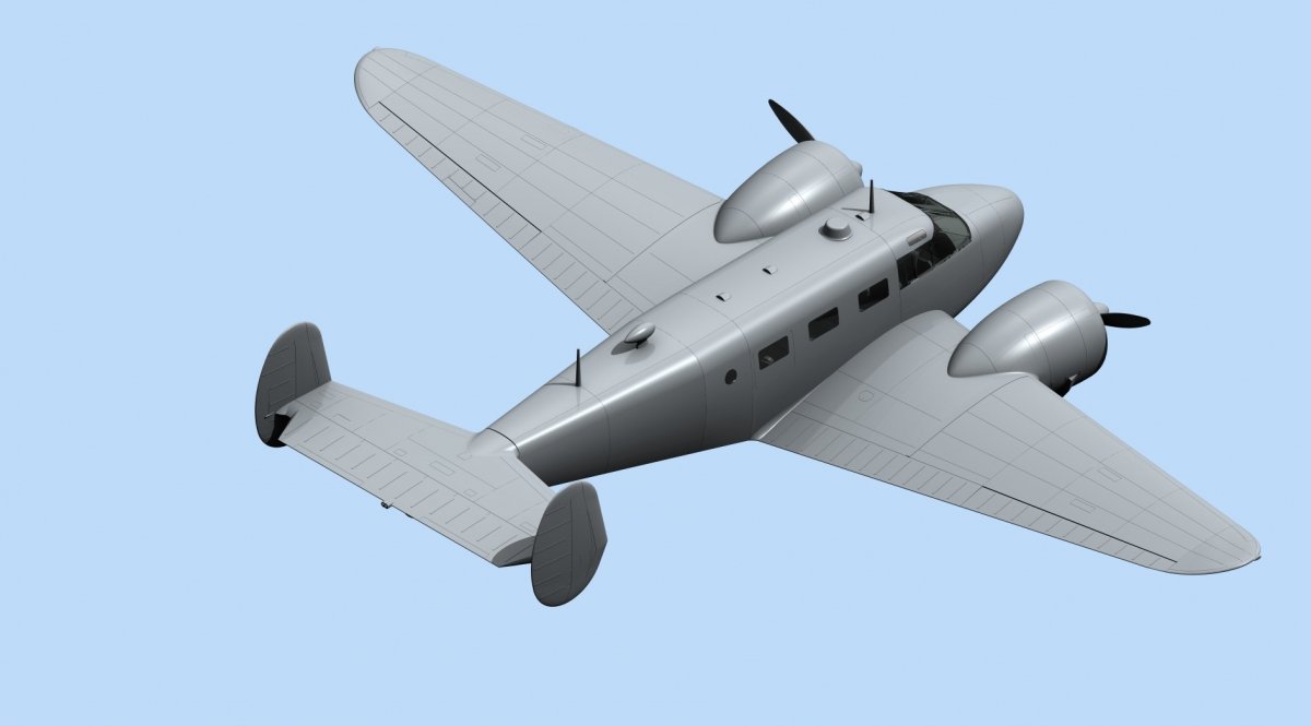 ICM 48185 C18S, Avion de passagers américain (1/48) – image 5