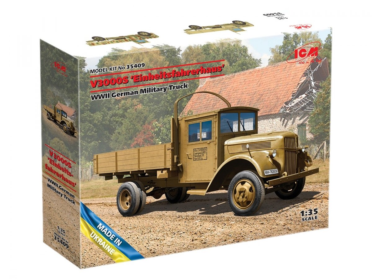 ICM 35409 V3000S Einheitsfahrerhaus WWII German Truck 1/35 – imagen 2