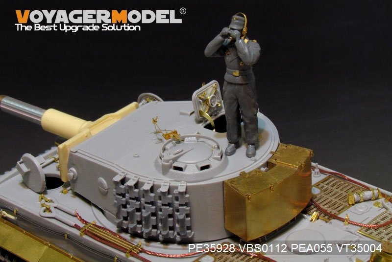 Maquette Voyager PE35928 Char Tiger I allemand de la Seconde Guerre mondiale, production tardive, pour TRUMPETER 09540, échelle 1/35 – image 14