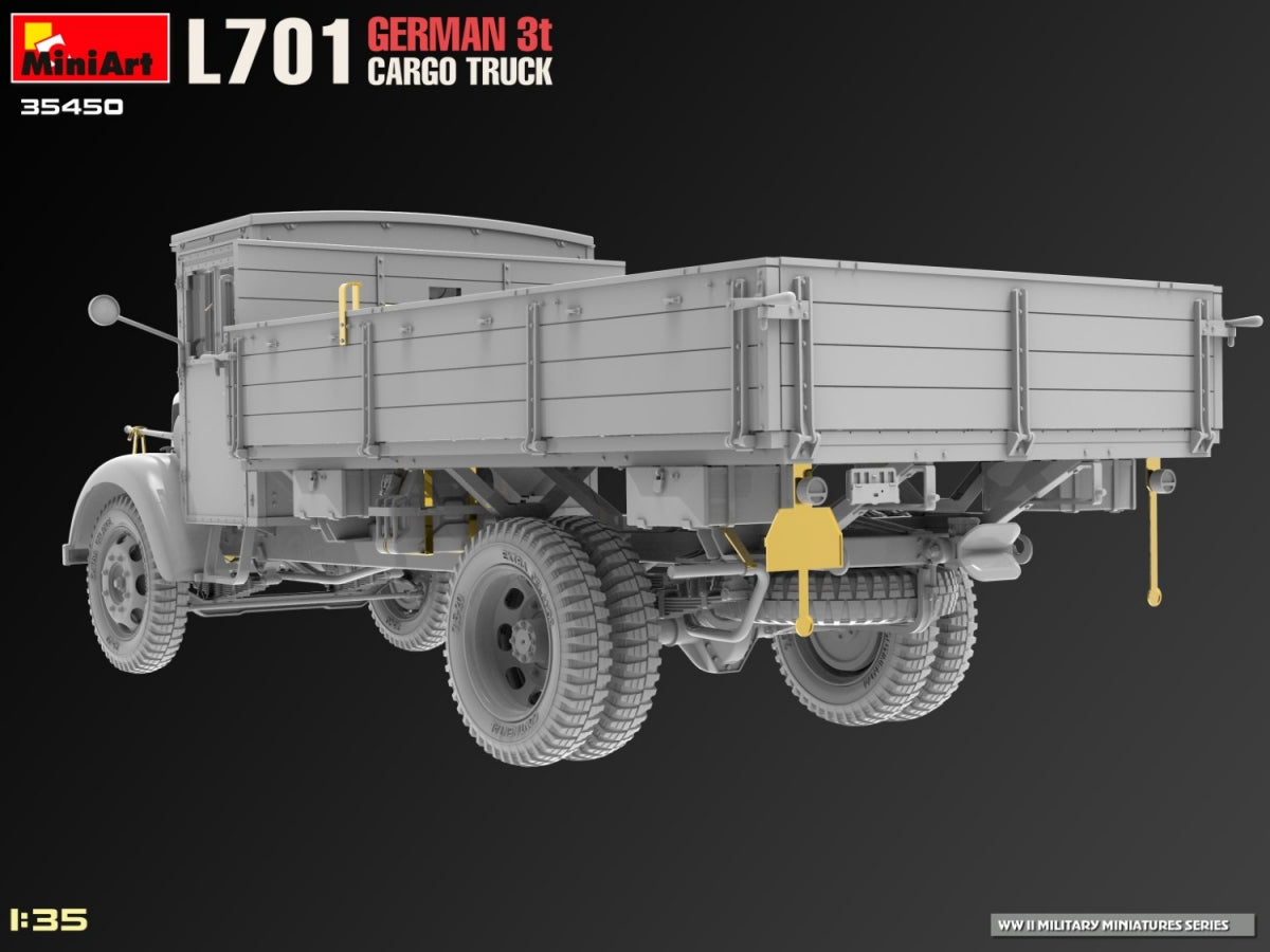 Miniart 35450 L701 GERMAN 3T CARGO TRUCK 1/35 – imagen 7