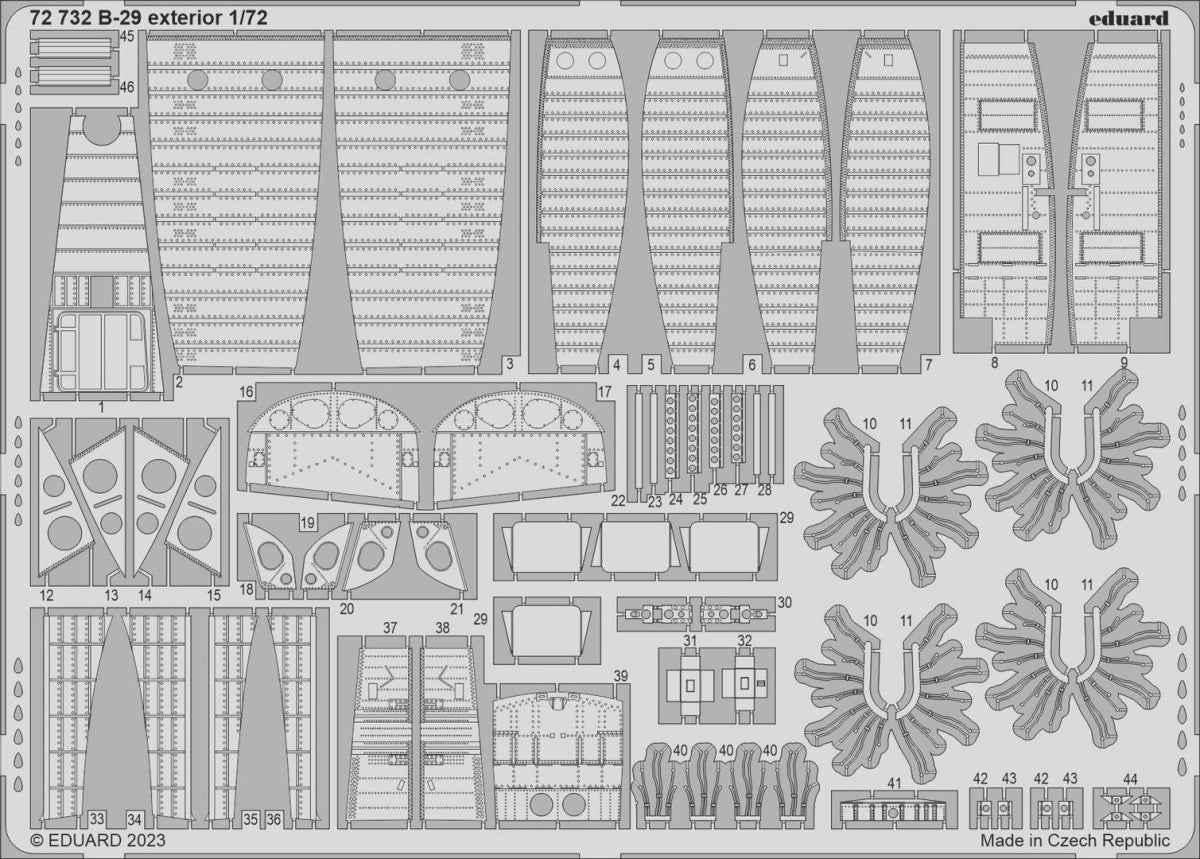 Eduard BIG72177 B-29 HOBBY 2000, ACADEMY 1/72 – immagine 3