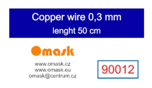 Omask 90012 Copper wire 0.3 mm length 50 cm