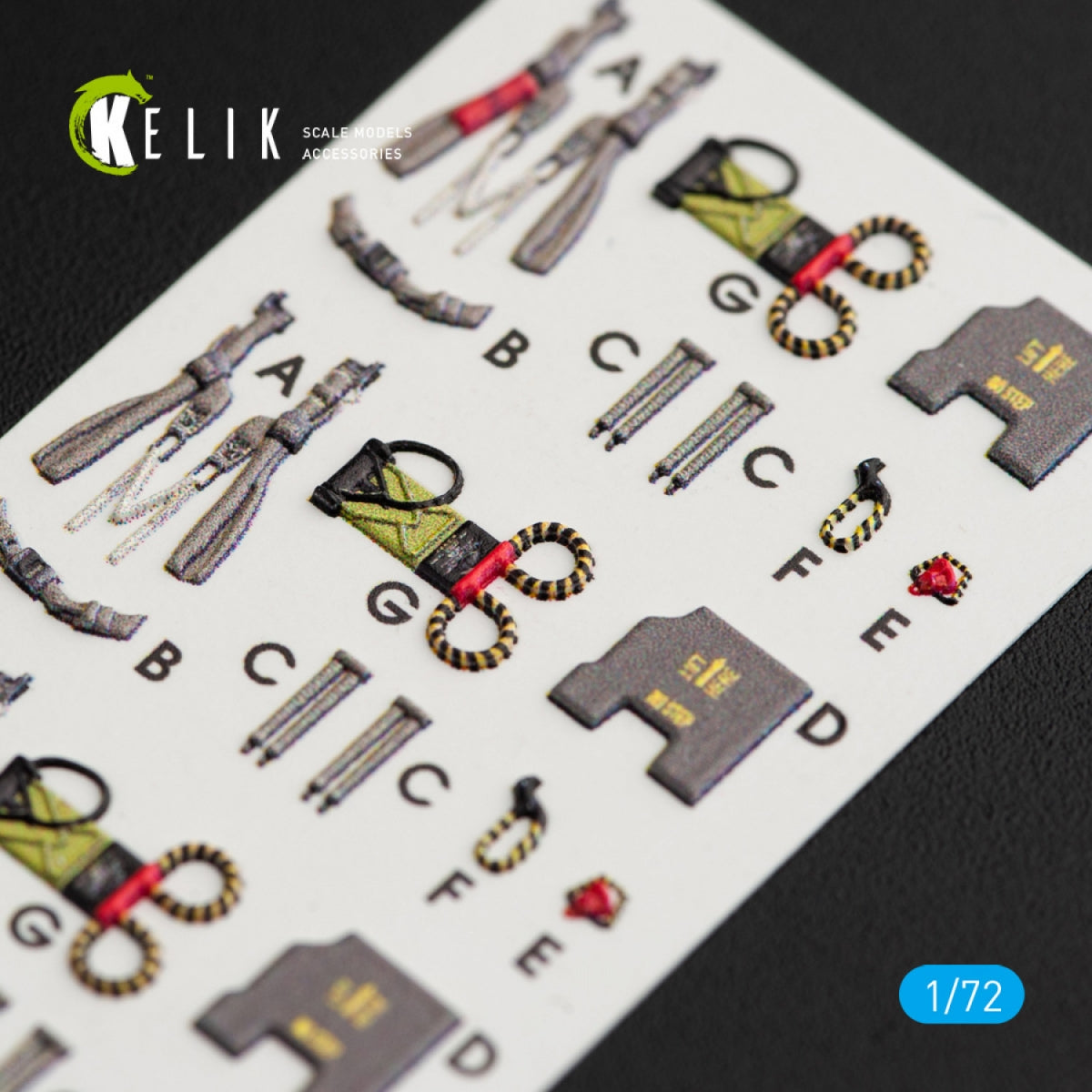 KELIK K72032 F-4EJ KAI &amp;quot;PHANTOM II&amp;quot; INTERIOR 3D DECALS FOR HASEGAWA KIT 1/72 – imagen 6