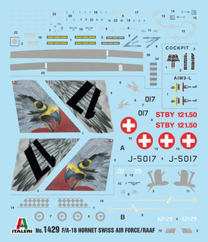 Italeri 1429 F/A-18 HORNET Force aérienne suisse - Force aérienne royale australienne 1/72 – image 4