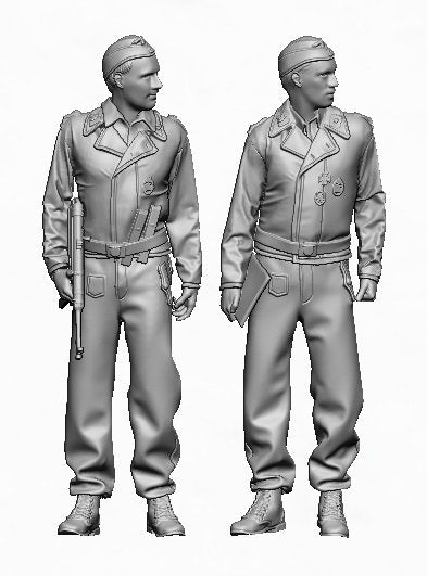 Glowel Miniatures 35042 WSS tank crew 1944-45 1/35 – imagen 2