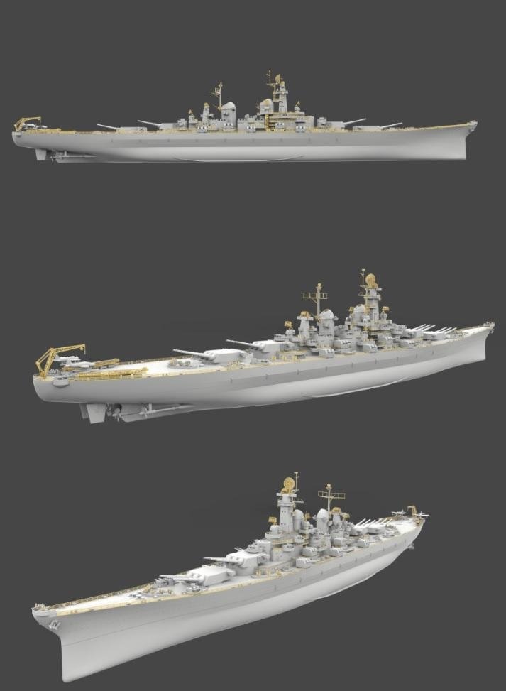 Very Fire VF700902 USS Louisiana BB-71 Montana Class Battleship 1/700 – immagine 4