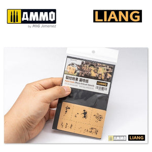 Liang 0008 Paint Crack Effects Airbrush Stencils – zdjęcie 3