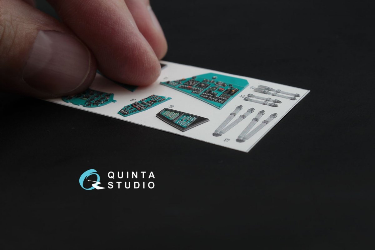 Quinta Studio QD48026 Mi-24V 3D-Printed &amp;amp; coloured Interior on decal paper (for Zvezda kit) 1/48 – imagen 2