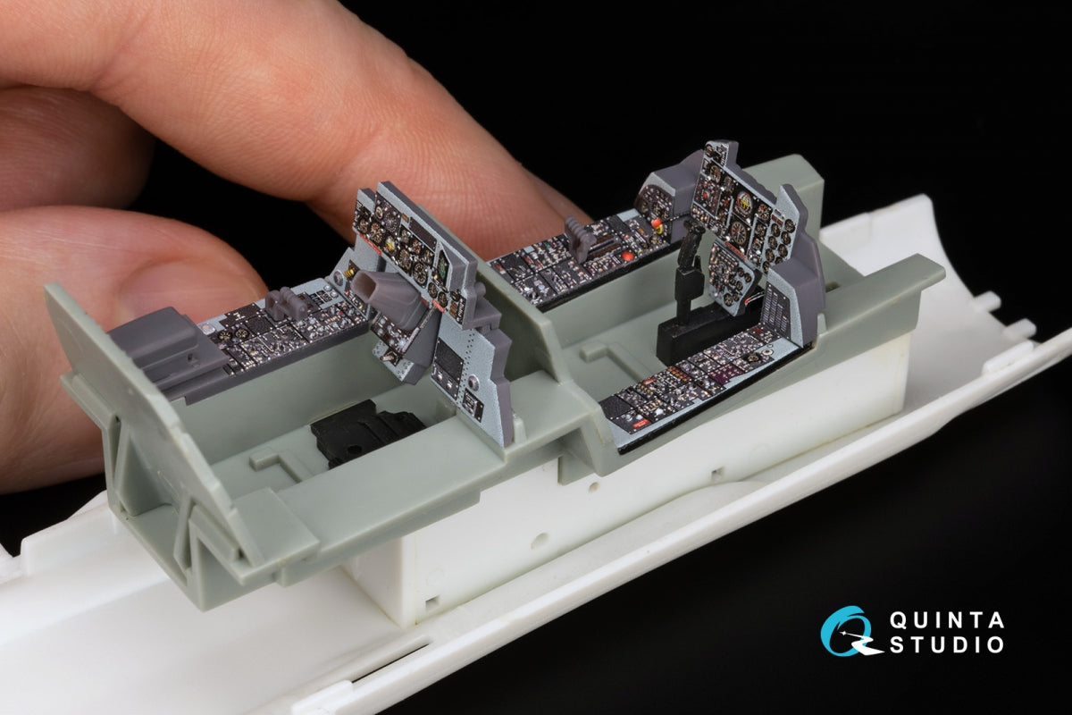 Quinta Studio QDS+48488 F-4D Phantom II (première version) - Intérieur imprimé en 3D et coloré sur papier décalcomanie (Academy) (Petite version) (avec pièces en résine imprimées en 3D) 1/48  – image 12