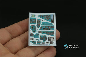 Intérieur imprimé en 3D et coloré sur papier décalcomanie Quinta Studio QDS-48356 Mi-24D (Trumpeter) (Petite version) 1/48 – image 5