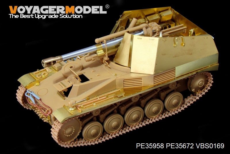 Voyager Model PE35958 WWII German self-propelled howitzer Wespe basic For TAMIYA 35200/35358 1/35 – immagine 2