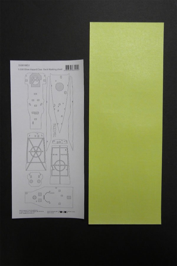 Pontos 35001MS1 USS Oliver Hazard Perry Class Deck Masking Sheet 1/350 – imagen 2