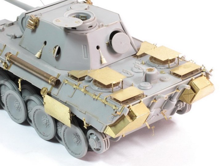 E.T. Model EA35-061 WWII German Additional Armor Plates for Panther D/A/G For DRAGON Smart Kit 1/35 – immagine 2