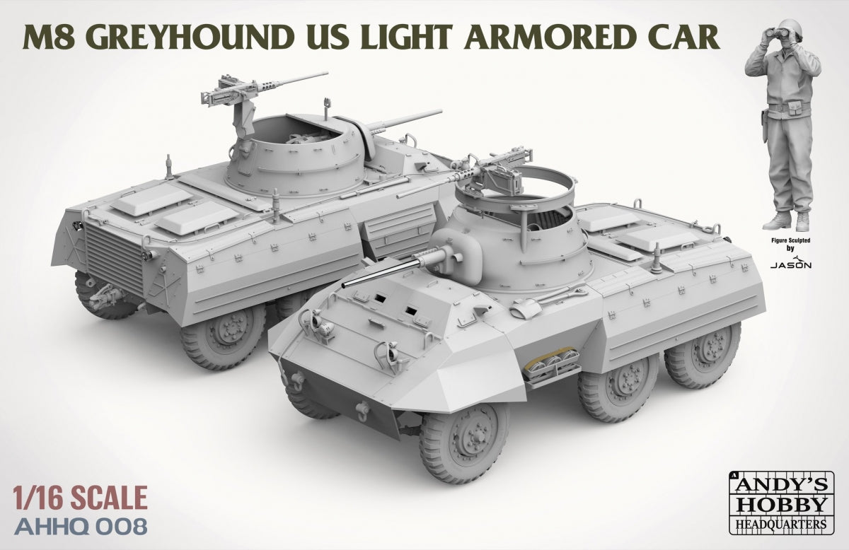 Andy&amp;#39;s Hobby Headquarters AHHQ-008 M8 Greyhound US light Armored Car 1/16 – Bild 5