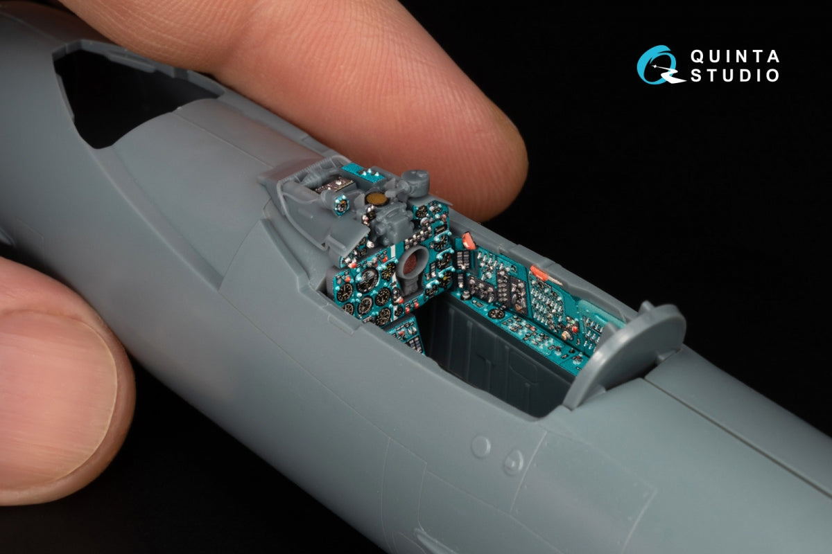 Quinta Studio QD+48579 MiG-21SMT Fishbed-K 3D-Printed &amp;amp; coloured Interior on decal paper (Eduard) (with 3D-printed resin parts) 1/48 – imagen 8
